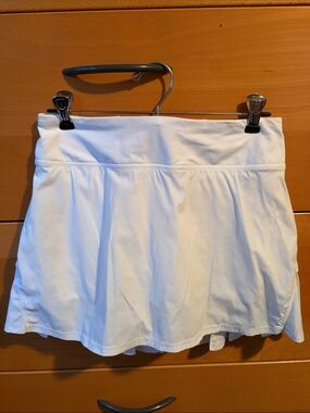 lululemon athletica White Pleated Tennis Skort